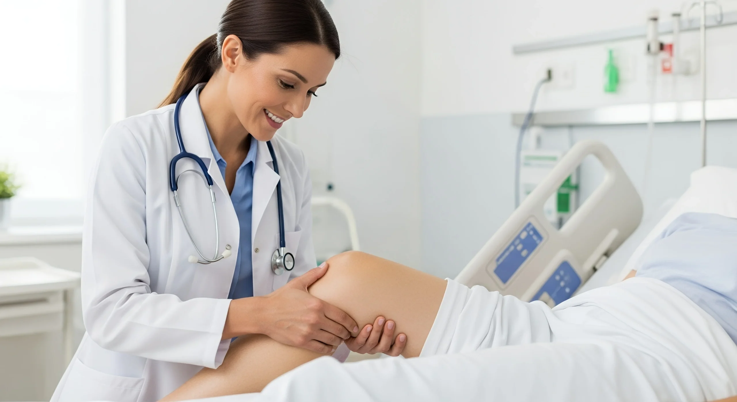 Knee examination related to regenerative treatment for osteoarthritis