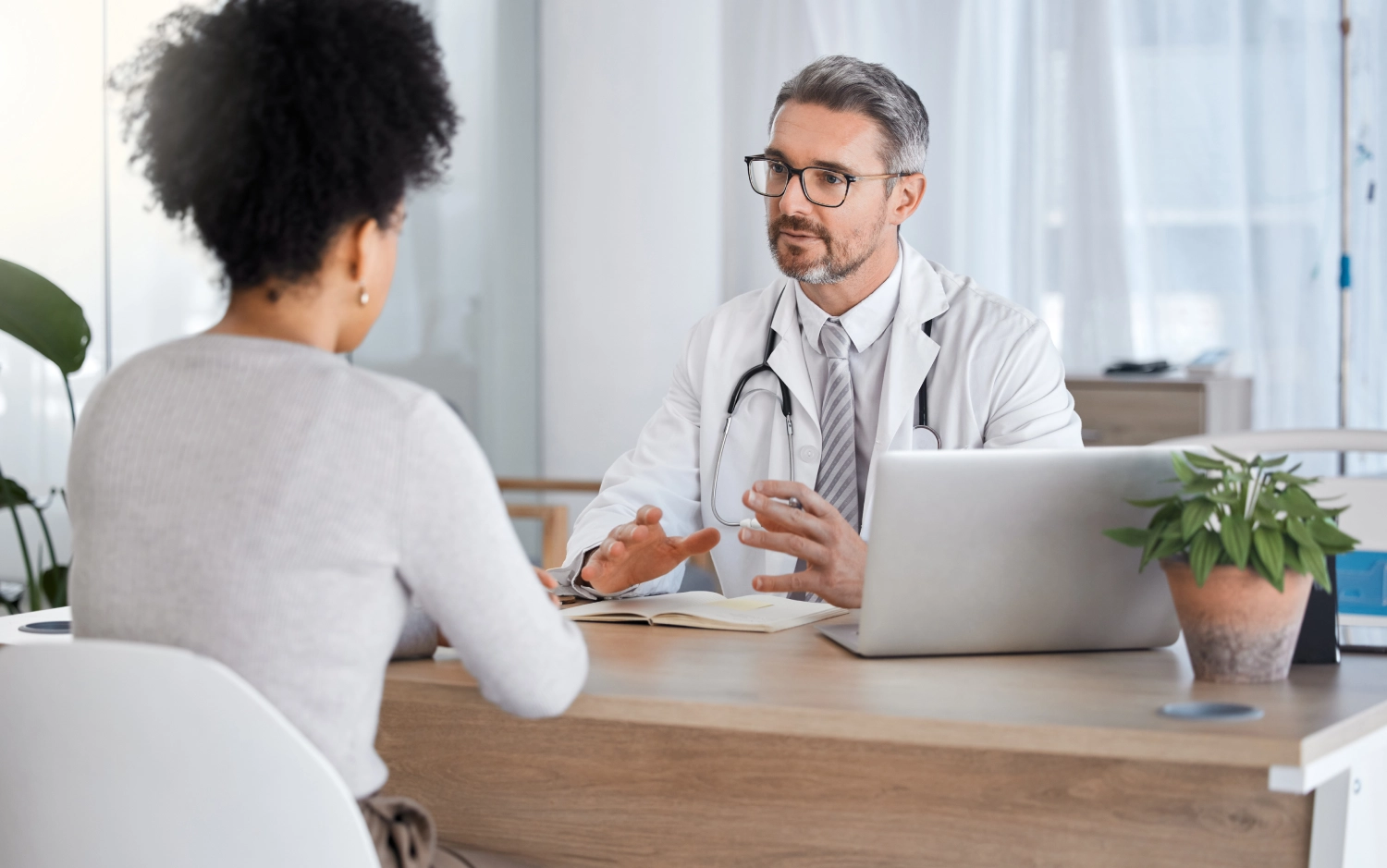 Doctor consulting patient about Kisspeptin therapy in Utah